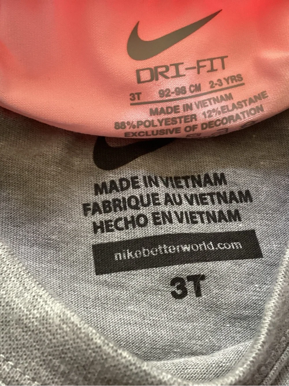 Nike toddler girl Tee & Shorts outfit size 3T(NWT) ~PRICE FIRM, NO OFFERS~ - Picture 5 of 5